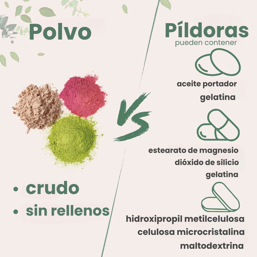 Colágeno en Polvo Multitipo con Ácido Hialurónico, Biotina y Vitamina C